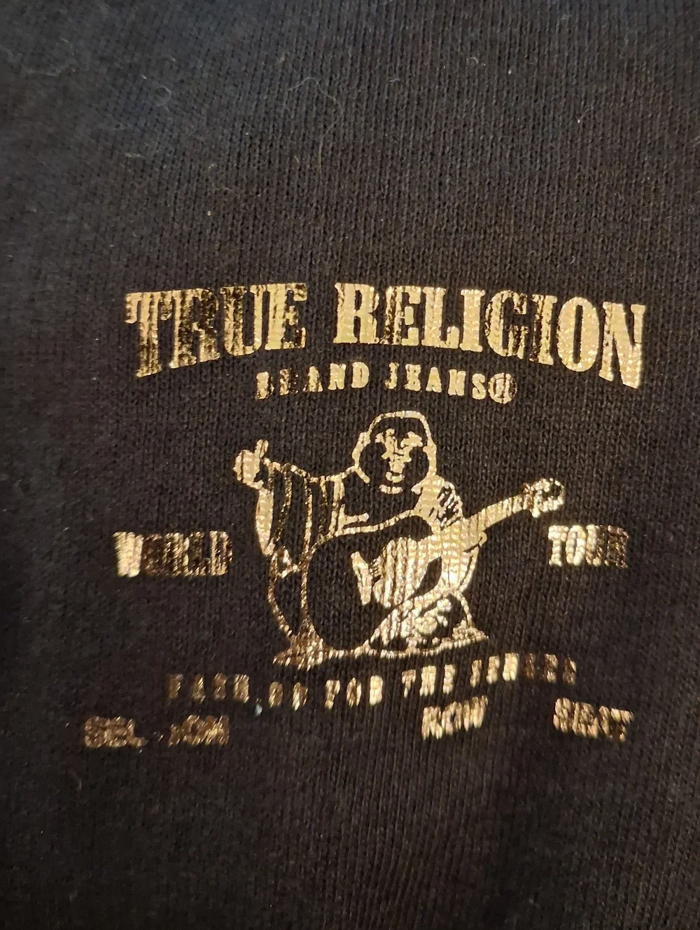 TRUE RELIGION short sleeve tee.  Mens.  Size Large.  Color: Black